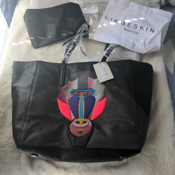 Liebeskind Uruma Macaque Large Shoulder Bag. Limited Edition- Rare NWT - Picture 5 of 6
